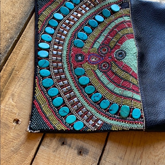 Gently Used BCBGeneration Fiesta Beaded Clutch - Picture 7 of 13